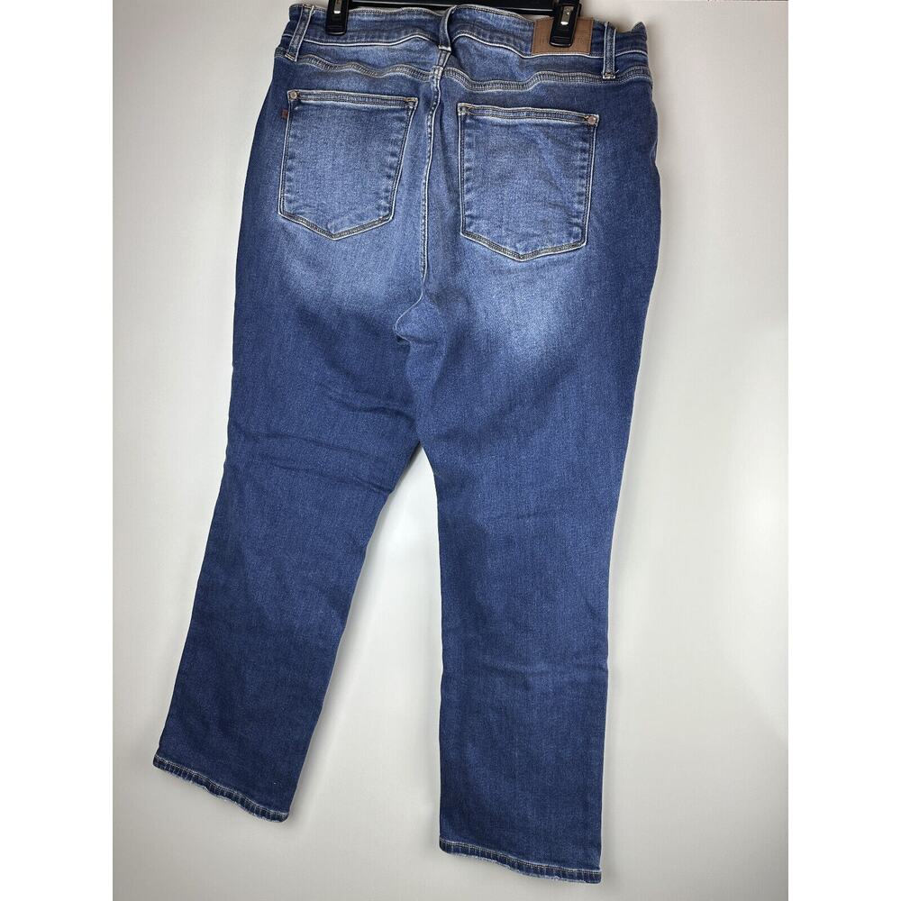 Judy Blue Thermal Straight Fit Jeans Contrast Wash JB82561 Women's Plus Size 18W - Picture 11 of 14